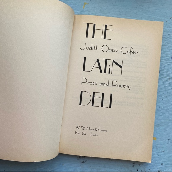 Hispanic Heritage 90s VTG Paperback Book: The Latin Deli by Judith Ortiz Cofer - Picture 3 of 7